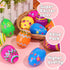 NAWITDA 60 Pack 3 Inch Large Plastic Printed Easter Eggs, Empty Fillable Eggs Bulk for Easter Egg Hunt, Easter Basket