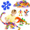 Kids Building Blocks STEM Toys, 120 PCS Plastic Gear Interlocking Sets, Safe Material for Girls and Boys Aged 3+