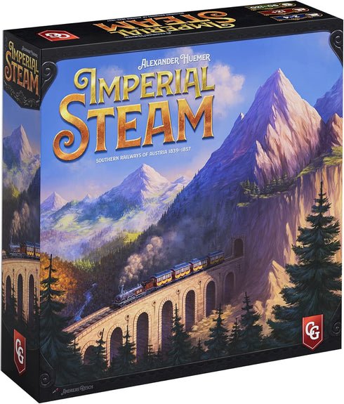 Capstone Games: Imperial Steam, Strategy Board Game, Plan, Build and Expand Your Railway Network, 2 to 5 Players, 120