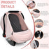 Summer/Autumn Baby Car Seat Cover,Sunproof Car Seat Canopy for Babies, Extra Large Mesh Window Baby Car Seat Sun Shade