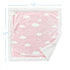 American Baby Company Heavenly Soft Chenille Sherpa Security Blanket, Pink, 14" X 14", Cozy for Boys and Girls