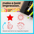 ExcelMark Round Teacher Stamp - Thumbs UP (Outline), RED Ink