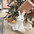 Rabbit Bunny Stuffed Animals Plush Toys with Pink Ears, Off White, Birthday Easter Christmas Gifts for Kids and Babies