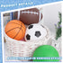 LovesTown 4PCS Sports Balls with Pump, Football, Soccer Ball, Basketball, Playground Ball for Toddlers Indoor & Outdoor