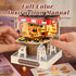 Flever Dollhouse Miniature DIY House Kit Creative Room with Furniture for Romantic Artwork Gift (Revolving Food House)