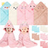 Sublaga 15 Pack Hooded Baby Towels, 5 Packs Soft Baby Bath Towels with