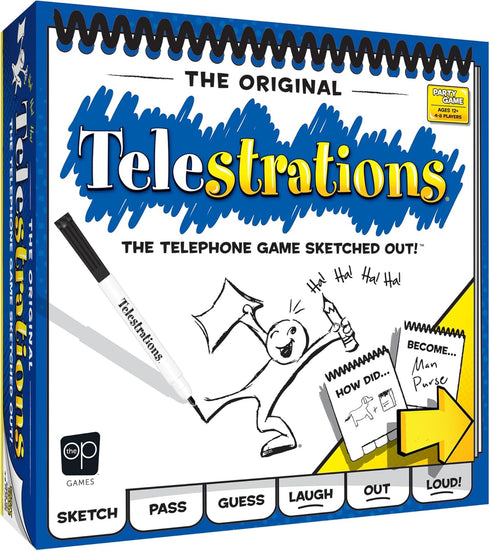 Telestrations Original 8-Player Family Board Game - Fun Game for Kids and Adults, Game Night Just Got Better