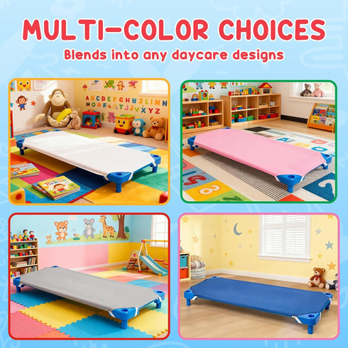 23" 52" 10 Pack Comfyanno Cot Sheets for Daycare Standard Size - Fits x Cot, Bulk, Daycare Essentials, Soft