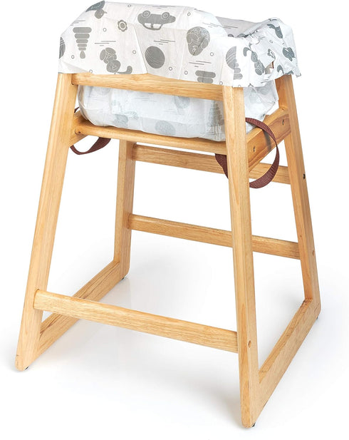 Disposable High Chair Covers for Restaurant and Home - 10 Pack for Baby Kids Toddlers to Protect Against Germs