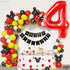 KatchOn Giant Red Number 4 Balloons, 40 Inch, 4th Birthday Balloons for Boys and Girls, Anniversary Decorations