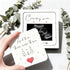Ivory White Family of Three Pregnancy Announcement, New Member Coming Soon, Ultrasound Frame Keepsake Box, Baby Birth