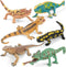 6PCS Large Lizard Figurines Rainforest Animal Toys, Realistic Plastic Reptile Animal Figurines,