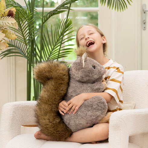 Animal,17.7" MaoGoLan Giant Squirrel Stuffed Realistic Squirrel Plush Toys with Cute and Fluffy Tails,Big Stuffed