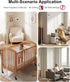 KWTCUOI 82" Adjustable Height Baby Monitor Floor Stand with Flexible Gooseneck - No Drill & Tool-Free,Sturdy Base,Fits