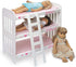 Badger Basket Triple Doll Bunk Bed with Ladder, Bedding, Personalization Kit for 20 inch Dolls - Pink Gingham