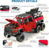 FRJV 1/32 Mammoth 4-7Red Toy Trucks for Boys Diecast Trucks Model Truck,Collectible Pickup Truck Model Kit,Pull Back