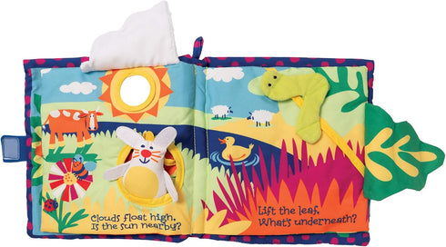 20"x24" Manhattan Toy Soft Activity Book with Tethered Toy, Sunny Day