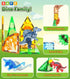 3-5 4-8 8-12 5-7 Magnetic Tiles Dinosaurs Magnet Building Blocks Toys for Kids Ages Creative Animals Educational Stack