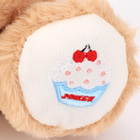 Hopearl Happy Birthday Teddy Bear with Glowing Cupcake - Musical Stuffed Animal Bear, Interactive Kids Gift, Brown