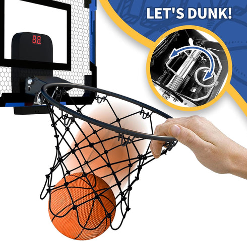 QDRAGON Mini Basketball Hoop for Indoor Play