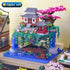STMIGAIBLOCKS 3320PCS 14+ Peach Blossom Pond Bonsai Tree Building Block Kit,Chinese Sakura Architecture Micro Mini