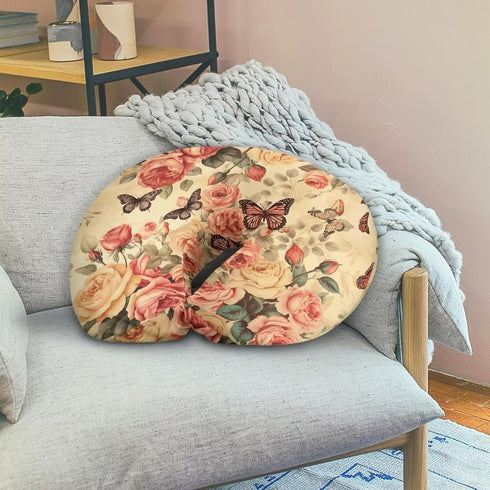 Kathyboom Butterfly Rose Nursing Pillow Cover for Maternity Mom, Stretchy Breathable Breastfeeding Bottle Feeding
