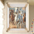 Bseiialft 52 28 Horses Sky Crib Sheets for Boys Girls Soft and Breathable Cotton Baby Sheets for Standard Crib Mattress