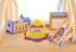 Set Playset Hape Wooden Doll House Furniture Baby's Room with Baby| Pretend for Kids Wooden Dollhouse