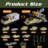 Sets 9 4-7 XDUOYJOY Military Tank Toy with Launchable Missiles, Army Toys with Vehicles, Helicopter Trucks Army Men