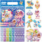iGetooy 10 Sets DIY Mosaic Stickers for Kids, Space Art Craft Kit