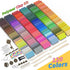 285 120 Pcs Polymer Clays Bright Colors Oven Bake Clay Non-Sticky Modeling Clay DIY Starter Kit with Sculpting Tool