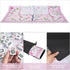 (31.5x31.5) Jongyance Pink Printed Mahjong Mat with Black Carrying Bag, Anti-Slip, Noise-Reducing, Mahjong Table Mat
