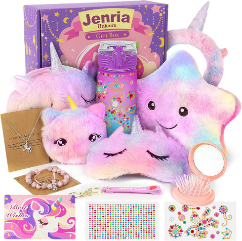 Jenria Unicorn Gift for Girls, Kindergarten Graduation Gifts, Sleepover Birthday Gifts for