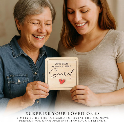 KATINAT Grandparent Reveal Keepsake, Pregnancy Announcement for Grandparents, Baby Announcement Sign, Ultrasound