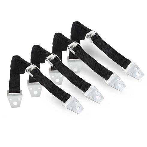 Metal Anti Tip Furniture Kit, 4 Pack Silver Anchors for Baby Proofing, TV Safety Straps & Earthquake Straps