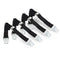 Metal Anti Tip Furniture Kit, 4 Pack Silver Anchors for Baby Proofing, TV Safety Straps & Earthquake Straps
