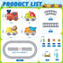 Set 2-4, Set 2 3 4 5 Train for Toddlers w/Steam, Sound & Lights, Toddler Toys for Age Electric Train with Tracks Road
