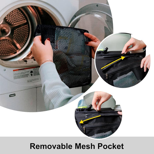 TOPDesign Universal Baby Stroller Organizer, Double Stroller Caddy with Detachable Mesh Bag & Heightened Insulated Cup