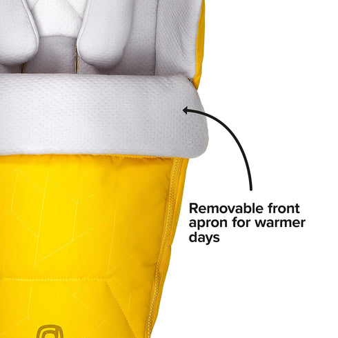 Diono Universal Newborn Pod for Sleeping, Water Resistant Lining, Baby Head and Body Support, Yellow Sulphur
