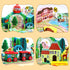 18 Set 3+, 4 Joqutoys Piece Train for Toddlers, Wooden Take-Along Tabletop Railroad for Kids Age Portable Durable Train