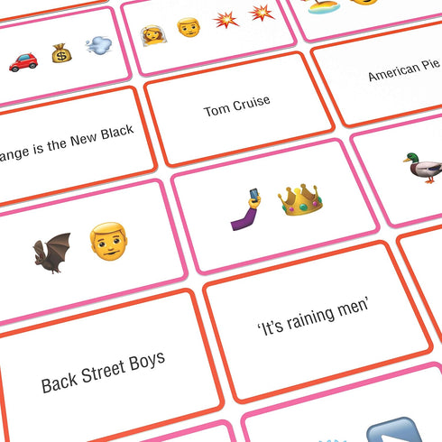 Bubblegum Stuff Name The Emoticon Game - Pop Culture Edition, Emoji Flash Card Board Game