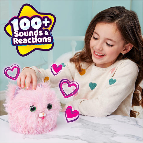 Purr ‘n Fluff Interactive Toy Pet with Over 100 Sounds, Kids Toys for Girls Ages 5 and Up