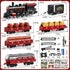 NIPLOOOW Set 3-5, 3 4 5 6 7 8 Train for Toddlers Electric Alloy Train Toy with Realistic Sound, Lights and Smoke