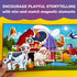 1-3 20+Pcs 3-5 2-4 QUOKKA Travel Magnetic Puzzles for Toddlers Farm Toy Game with Extra-Long Play Book Fun Travel Game