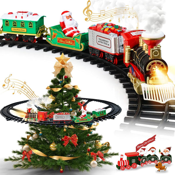 NEUBSAW Christmas Train Set - Hanging Train Toys Around Under The Christmas Tree