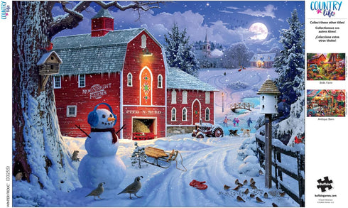 Buffalo Games - David Stevenson - Winter Frolic - 500 Piece Jigsaw Puzzle for Adults, Perfect for Game Nights