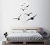 Flying Birds Wall Decals, Vinyl Stickers for Dorm, Nursery, Office, Kids Room, Modern Home Decor, Black