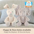 0 7" GUND Baby Peek-a-Boo Flora Bunny Plush, Bunny Rabbit Stuffed Animal, Baby Toy for Ages and Up, Cream, (Batteries