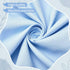 Hahafelt 6 28" 52" 14" 4 Blue Scalloped Crib Bed Skirt with Large Bow, x with Drop, Sided Soft Crib Skirt Dust Ruffle