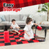 Jumbo Checkers Set with Storage Bag, 58 Inch Mat for Outdoor & Indoor Play, Backyard Board Games for Kids Ages 5-8,